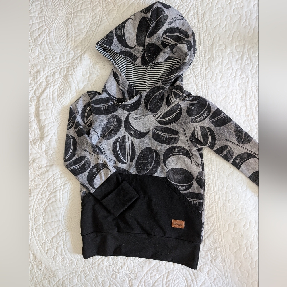 Handmade hockey hooded sweater